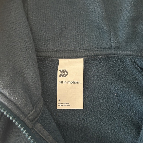 All in Motion Women’s Hooded Full-Zip Sweatshirt with Thumb Holes - Size Small - Picture 9 of 12